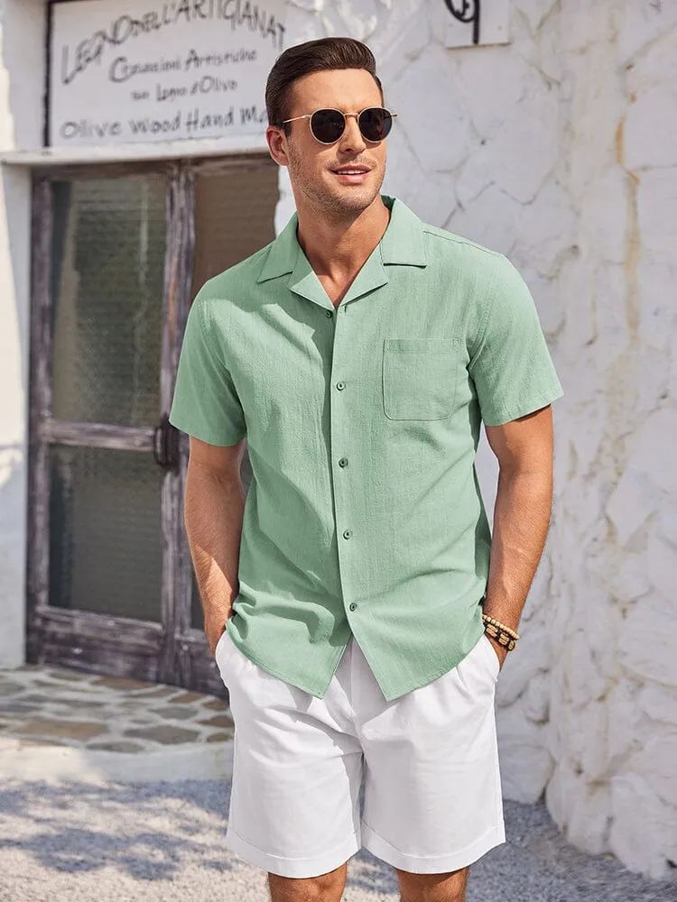 100% Cotton Short Sleeve Beach Shirt (US Only)