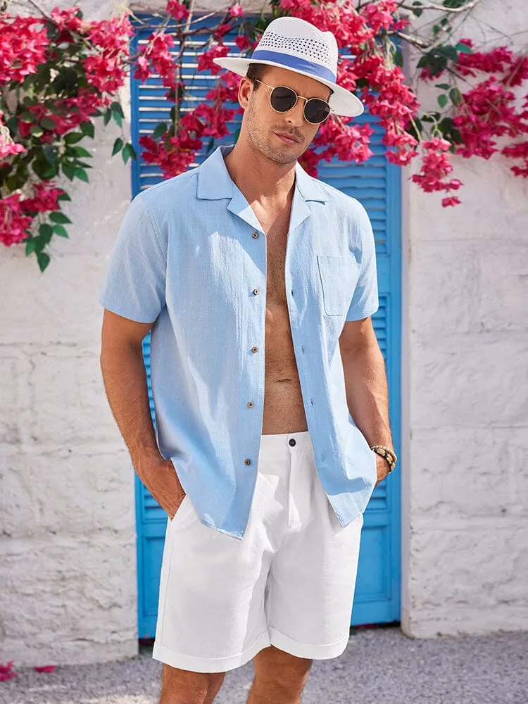 100% Cotton Short Sleeve Beach Shirt (US Only)