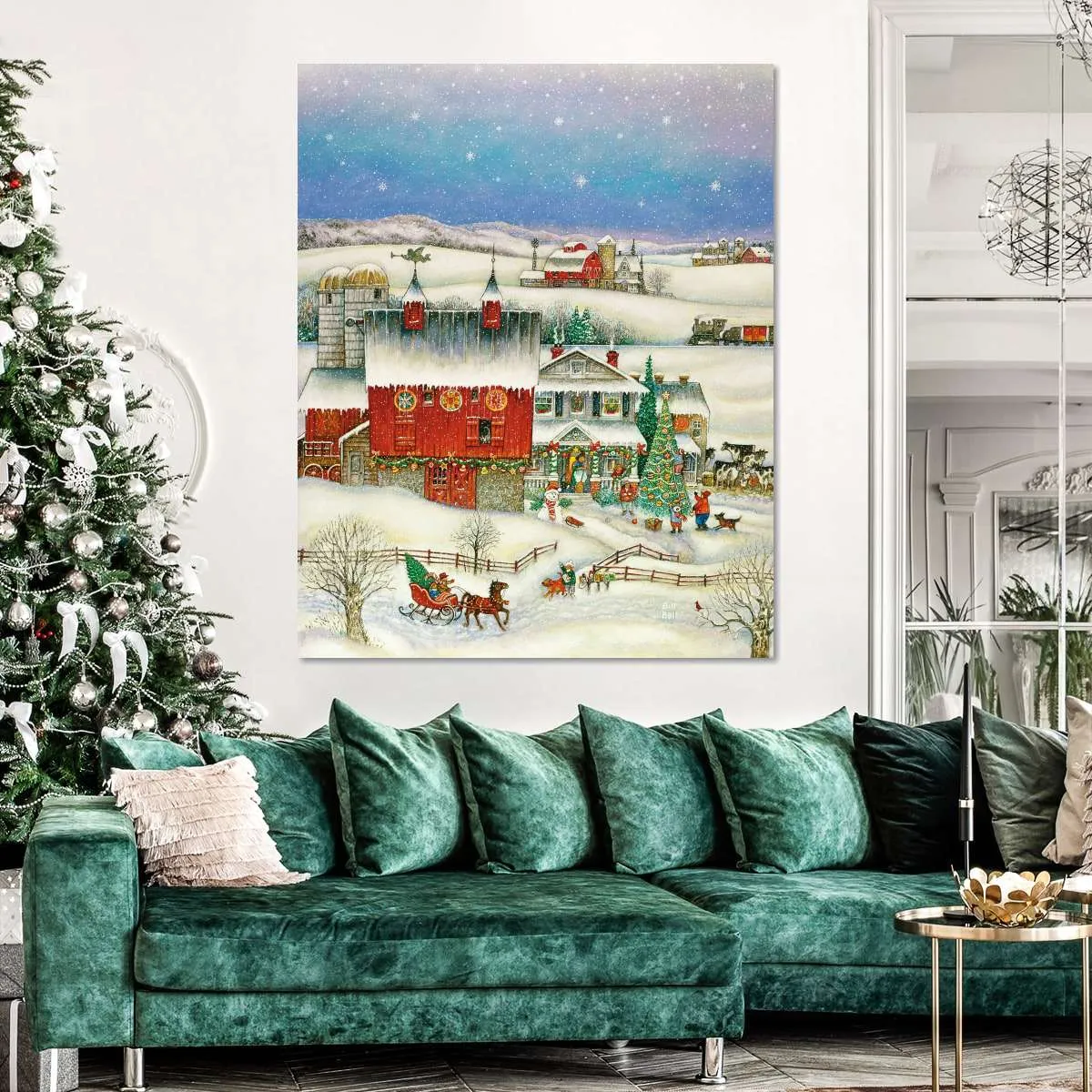 A Country Christmas Wall Art