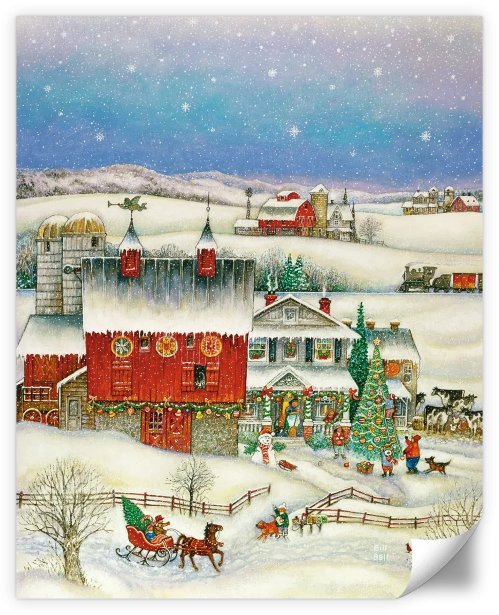 A Country Christmas Wall Art