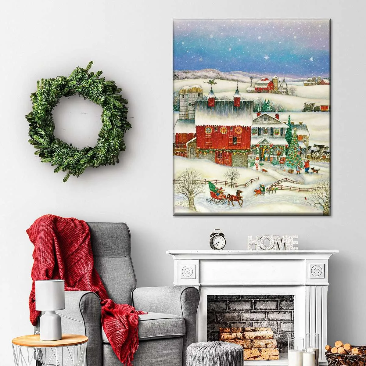 A Country Christmas Wall Art