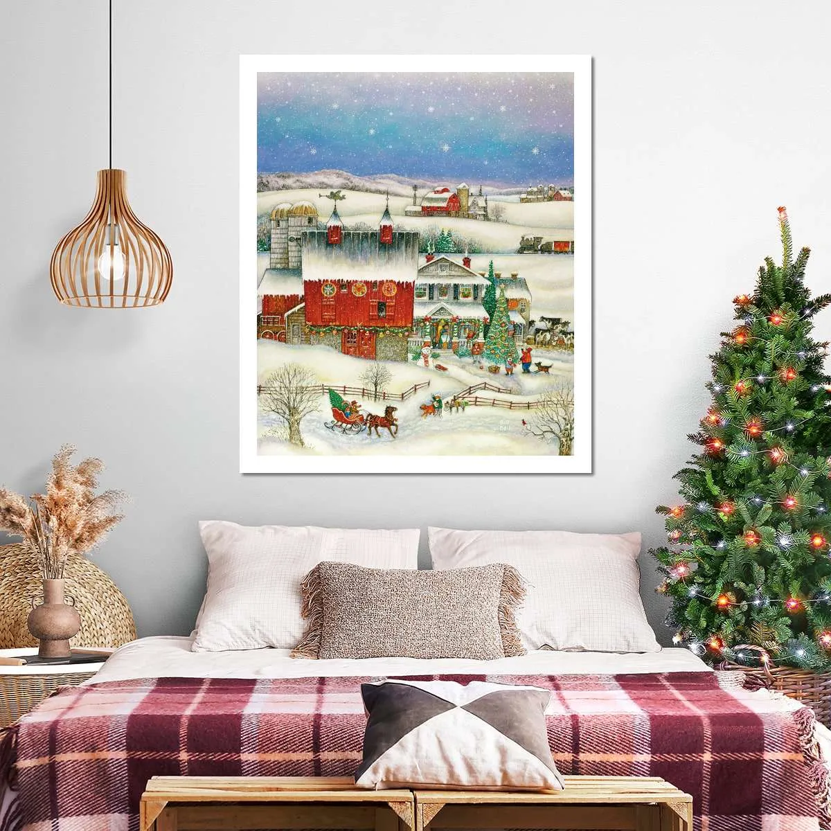 A Country Christmas Wall Art