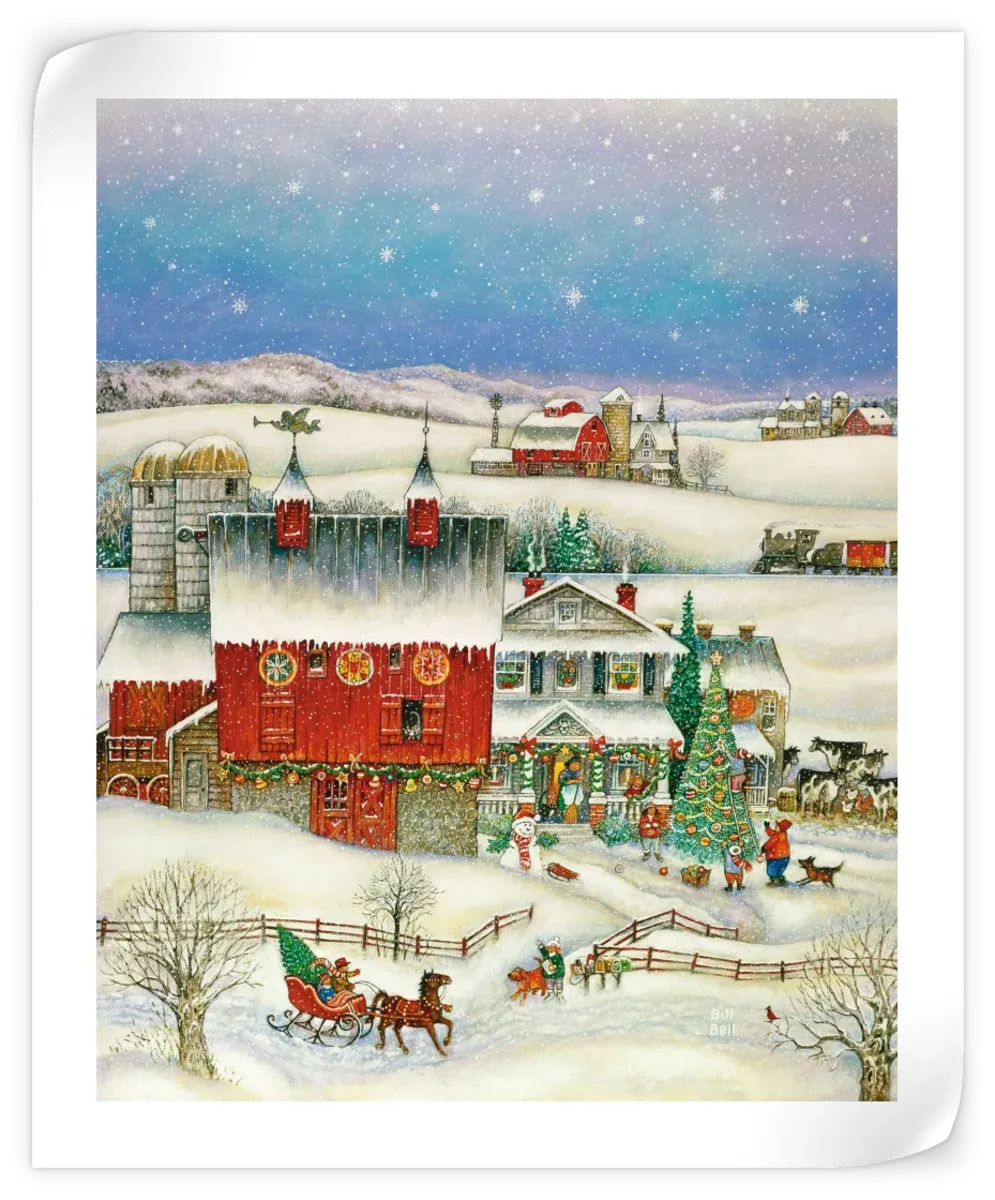 A Country Christmas Wall Art