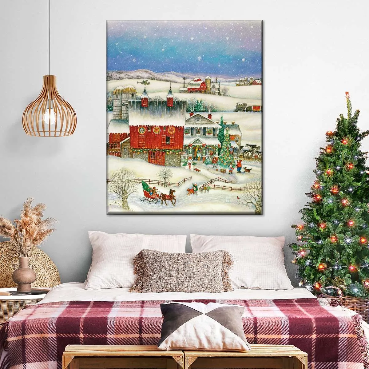 A Country Christmas Wall Art