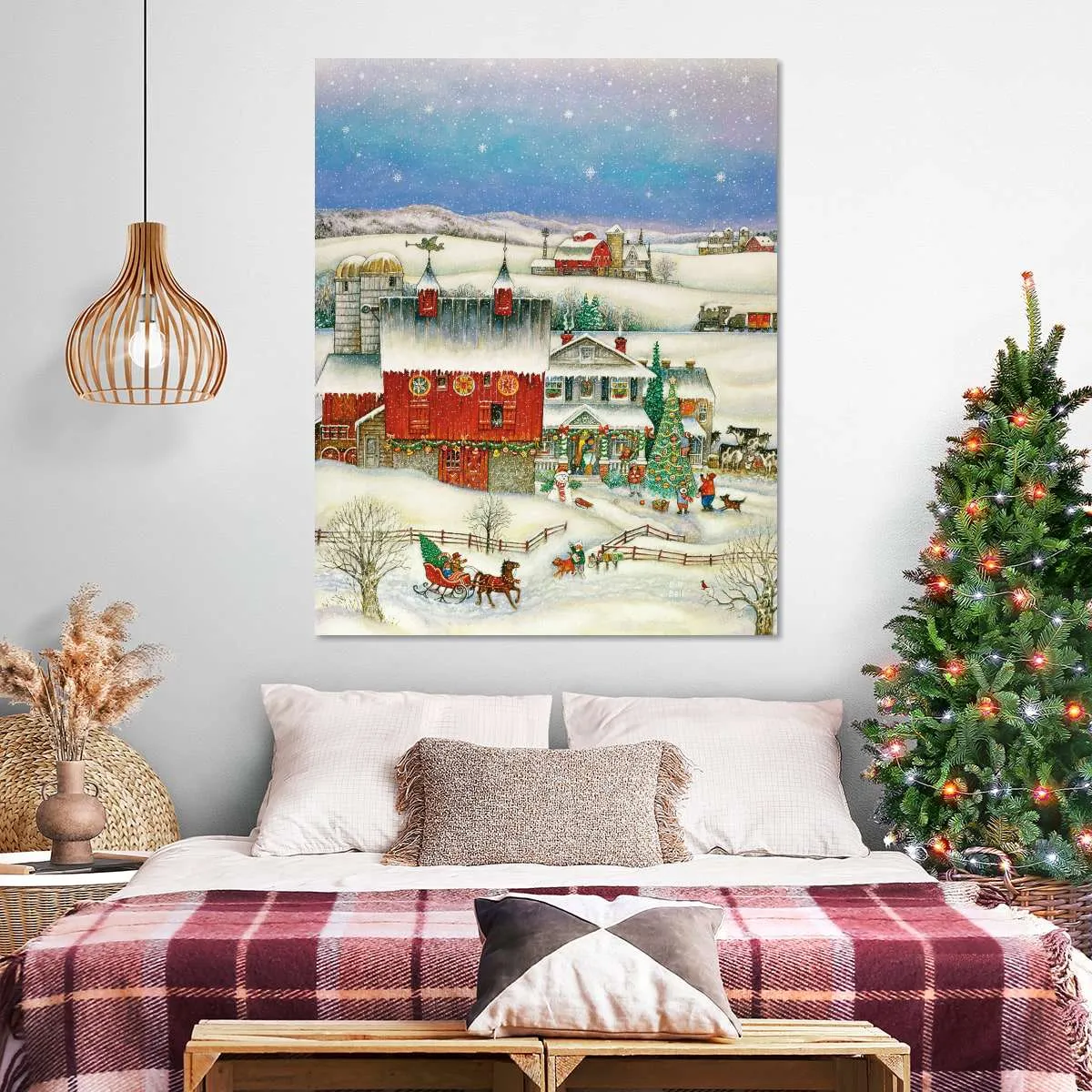 A Country Christmas Wall Art