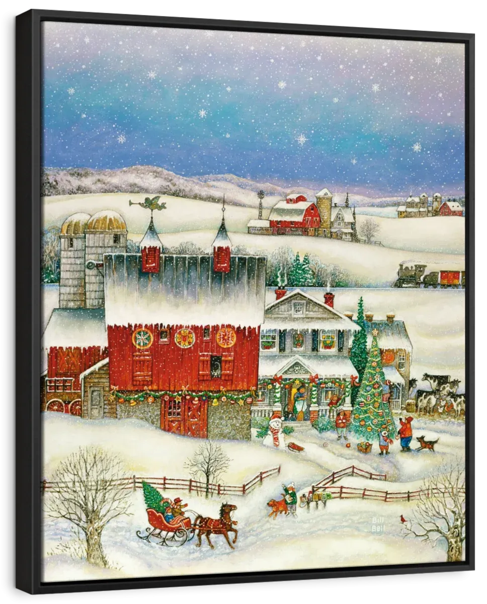 A Country Christmas Wall Art