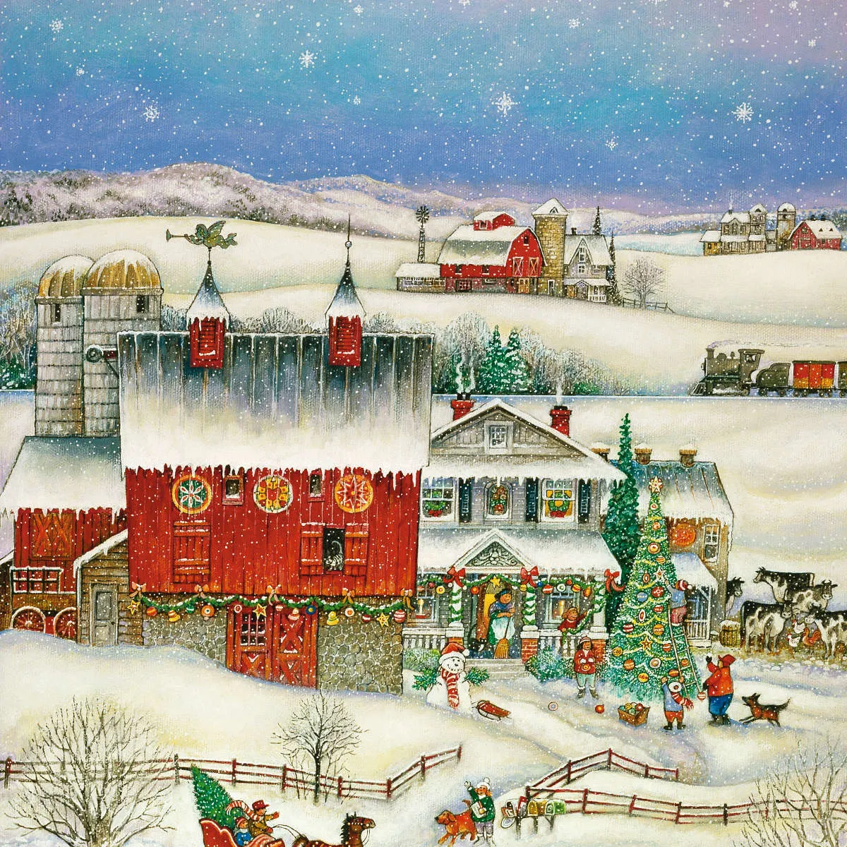 A Country Christmas Wall Art