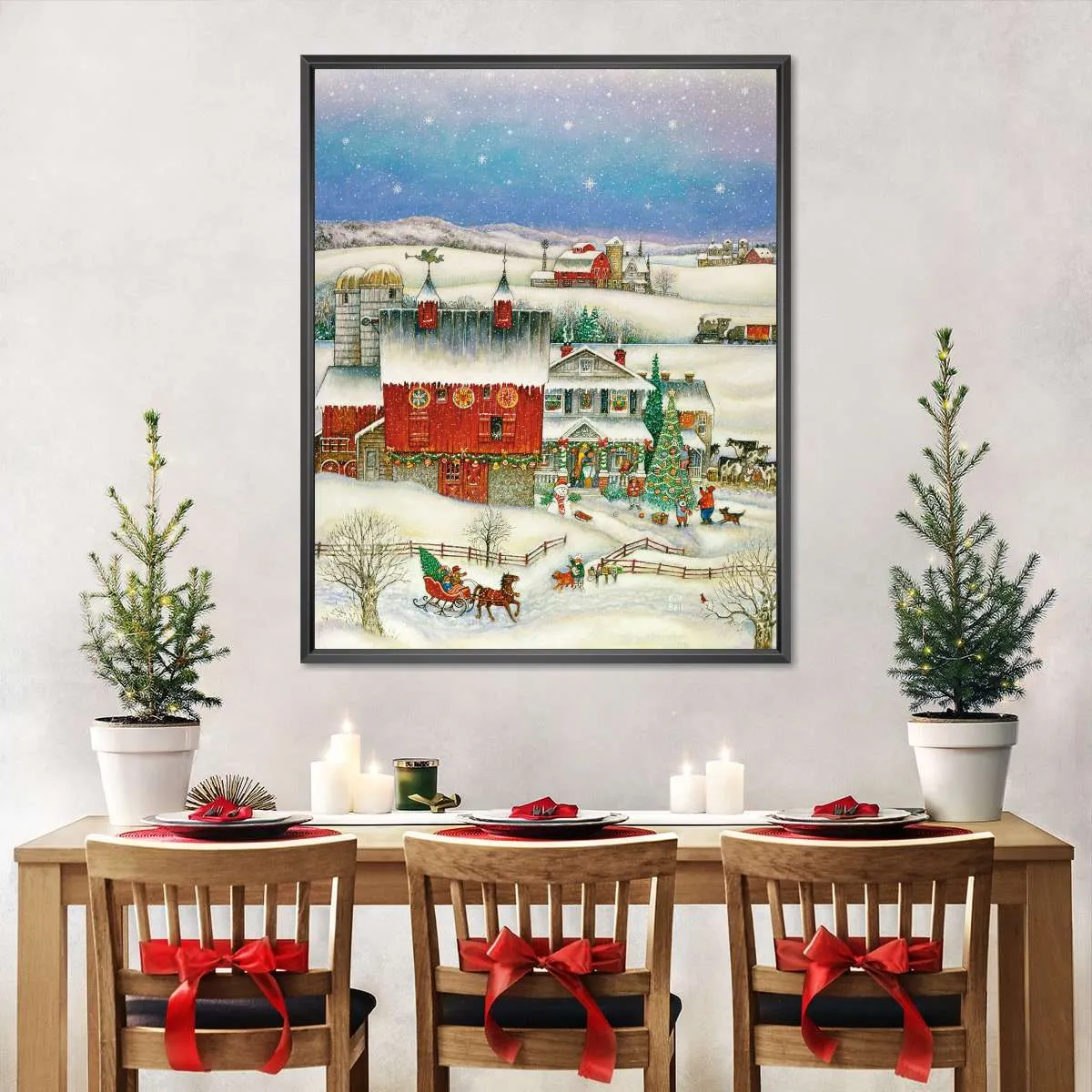 A Country Christmas Wall Art