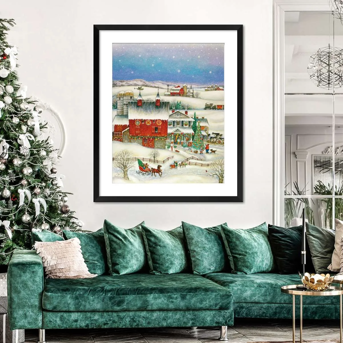 A Country Christmas Wall Art