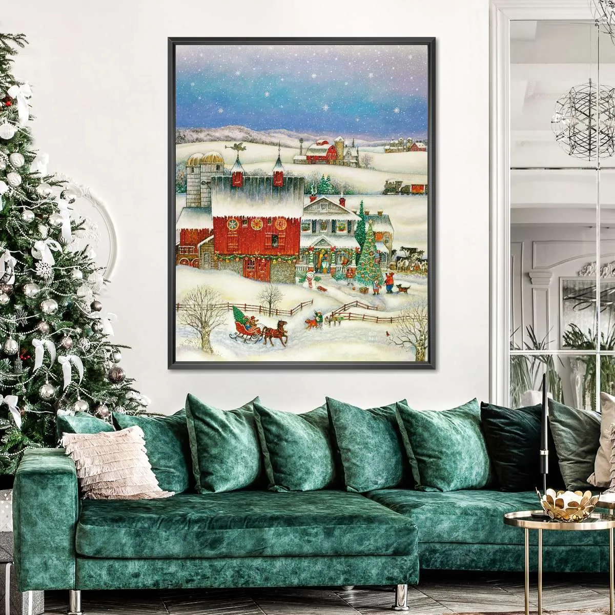 A Country Christmas Wall Art