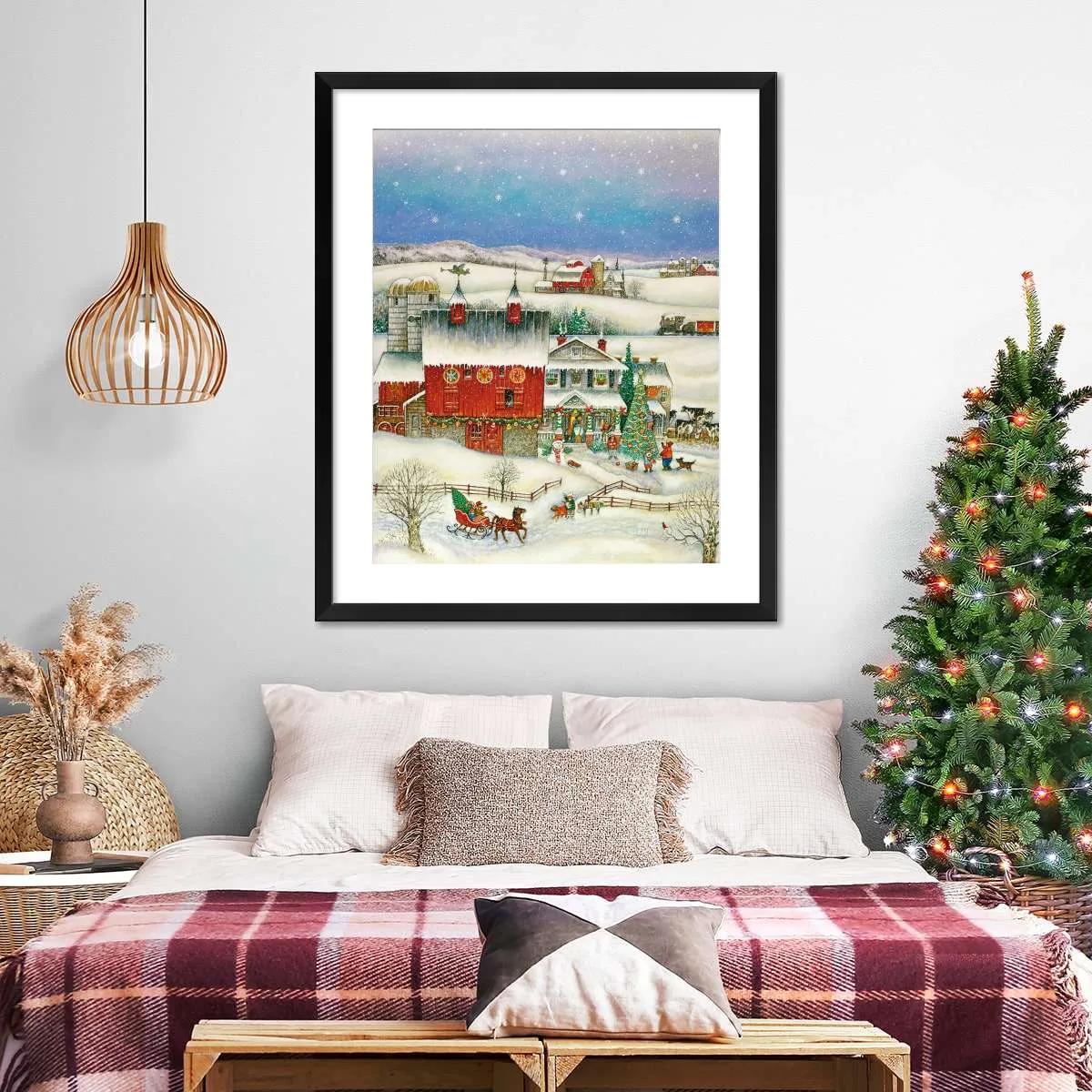 A Country Christmas Wall Art