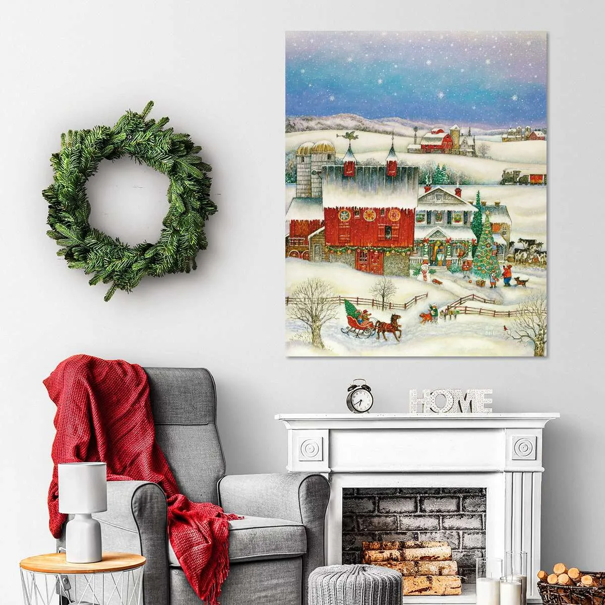 A Country Christmas Wall Art