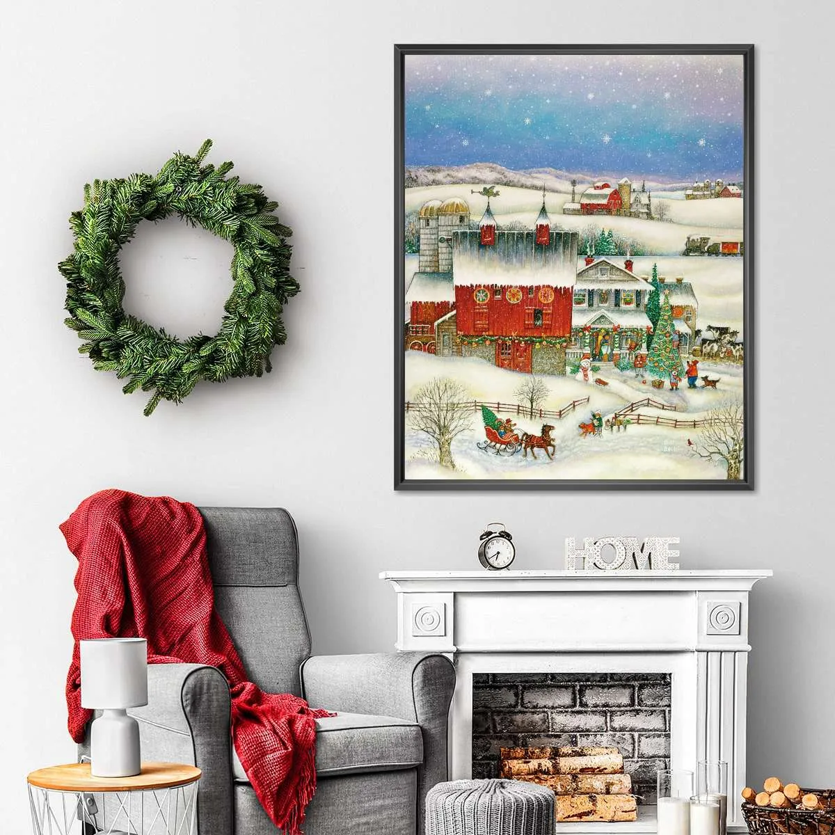 A Country Christmas Wall Art