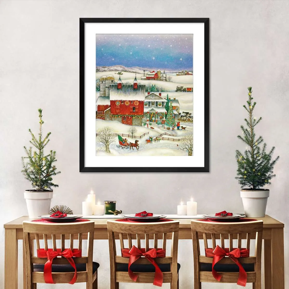 A Country Christmas Wall Art