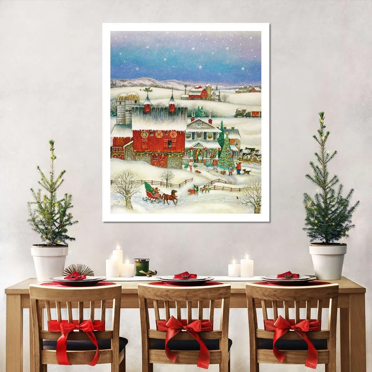 A Country Christmas Wall Art