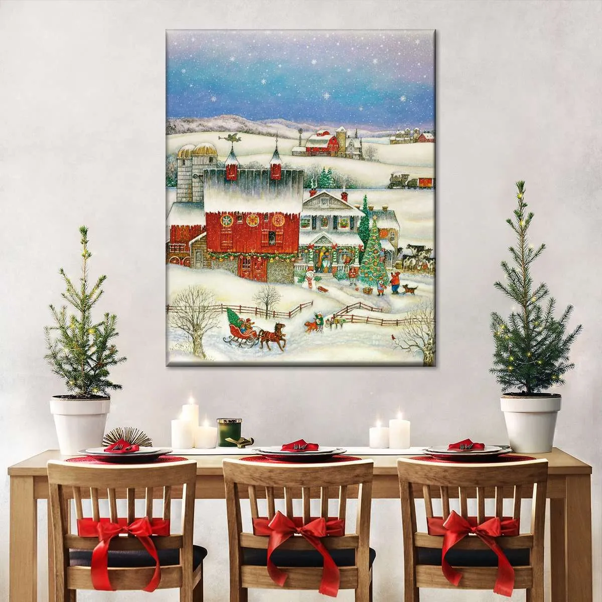 A Country Christmas Wall Art