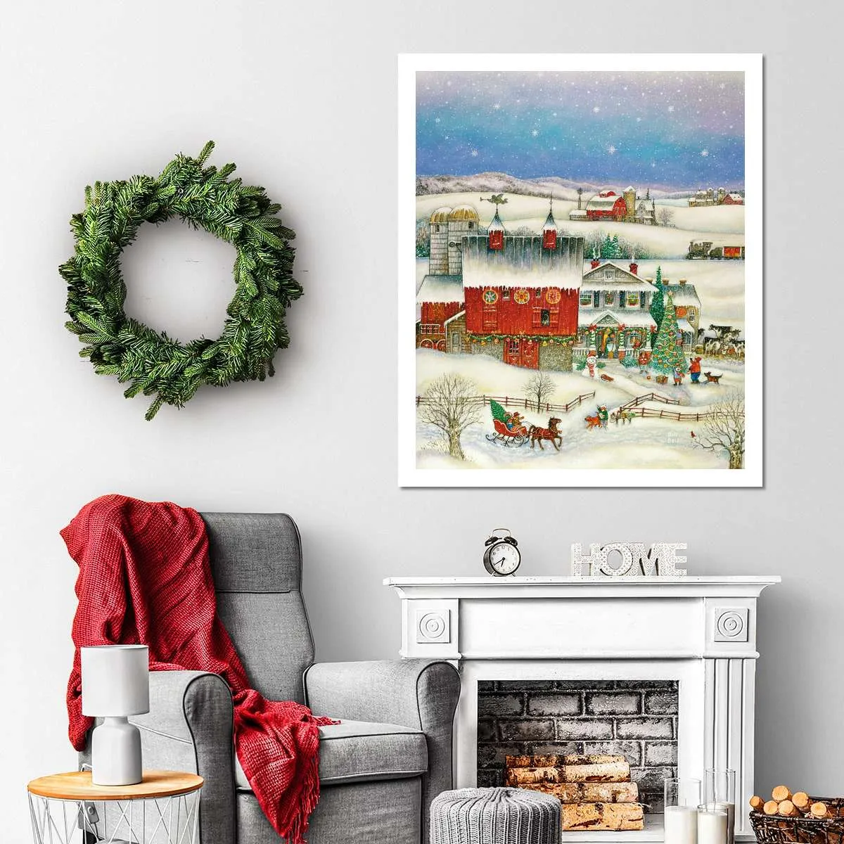 A Country Christmas Wall Art