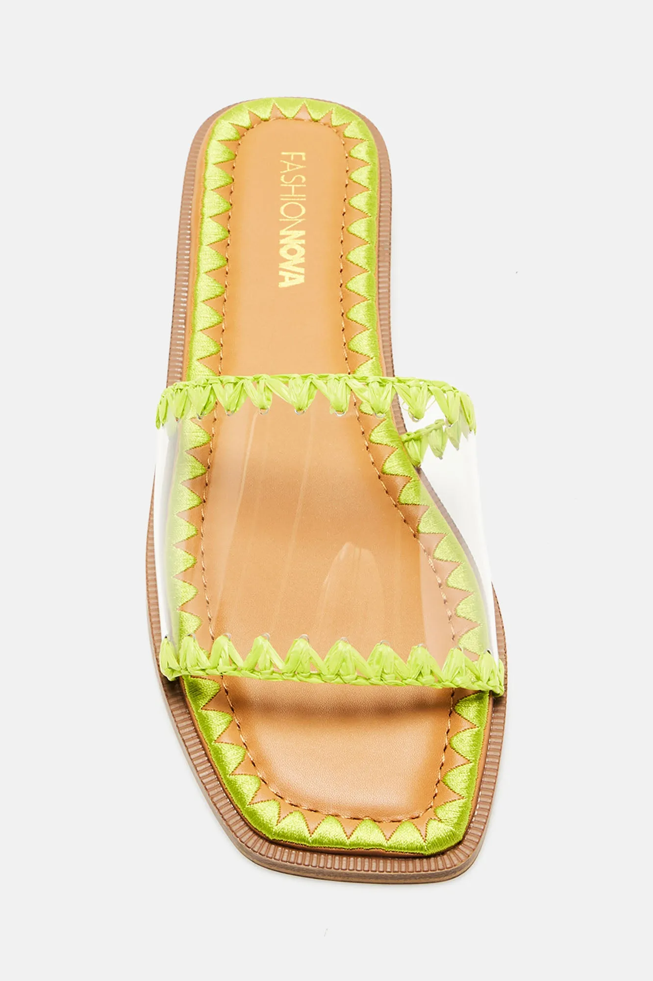 Alexia Flat Sandals - Lime