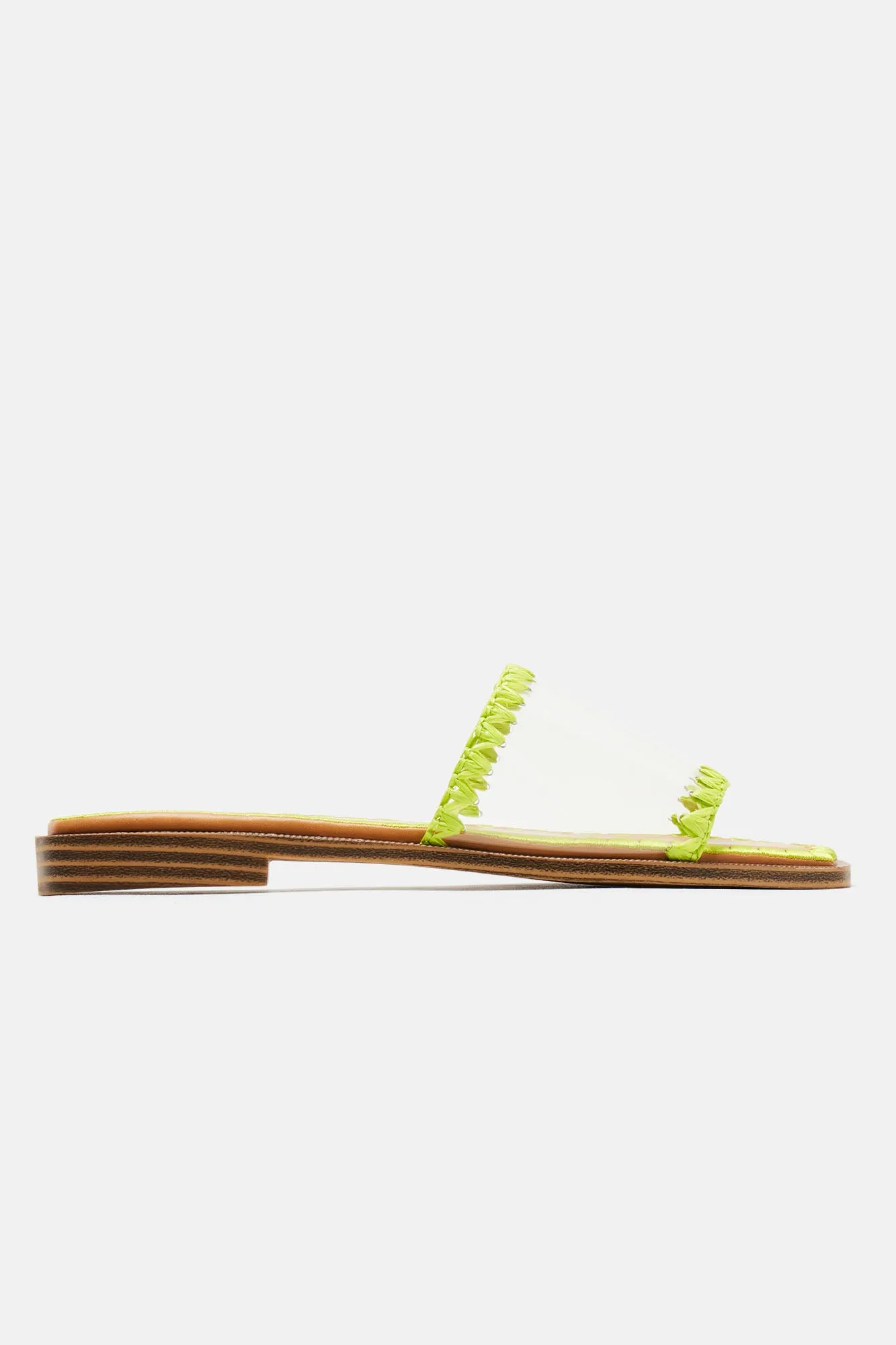 Alexia Flat Sandals - Lime