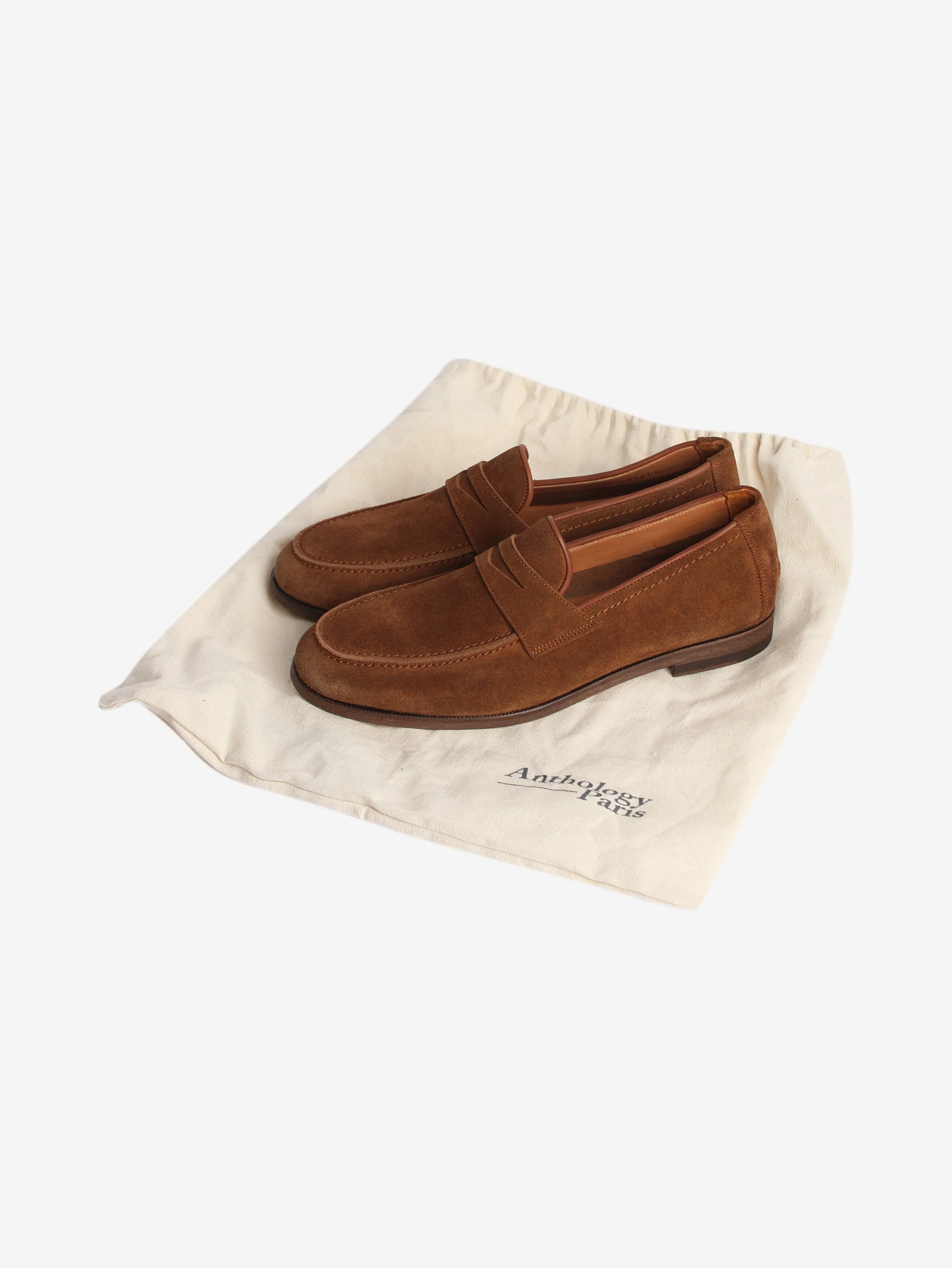 Anthology Brown suede loafers - size