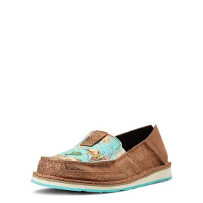 Ariat Womens Cruiser Copper Metallic/Bucking Turquoise