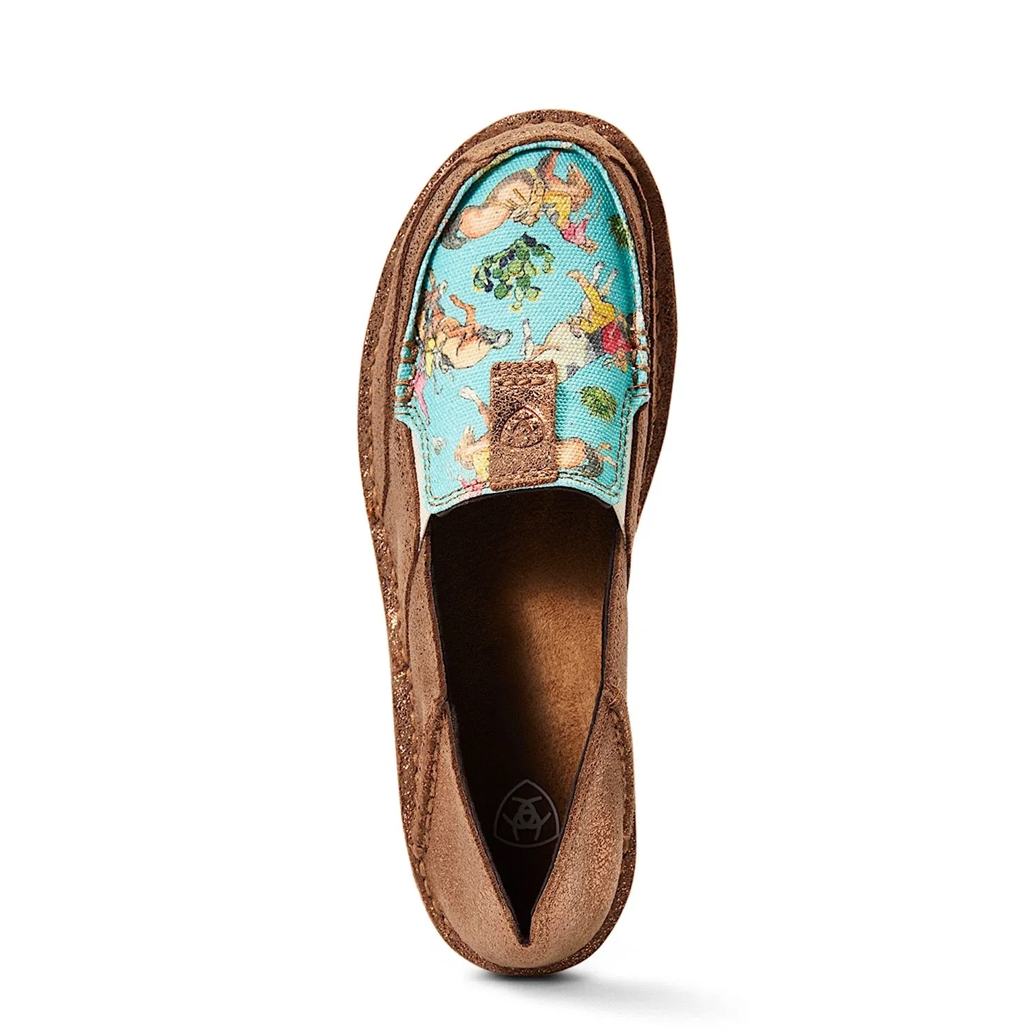 Ariat Womens Cruiser Copper Metallic/Bucking Turquoise