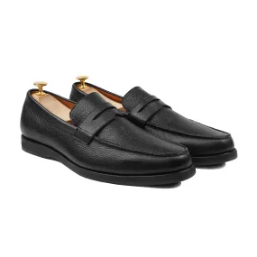 ASADOR - BLACK PEBBLE GRAIN LOAFER