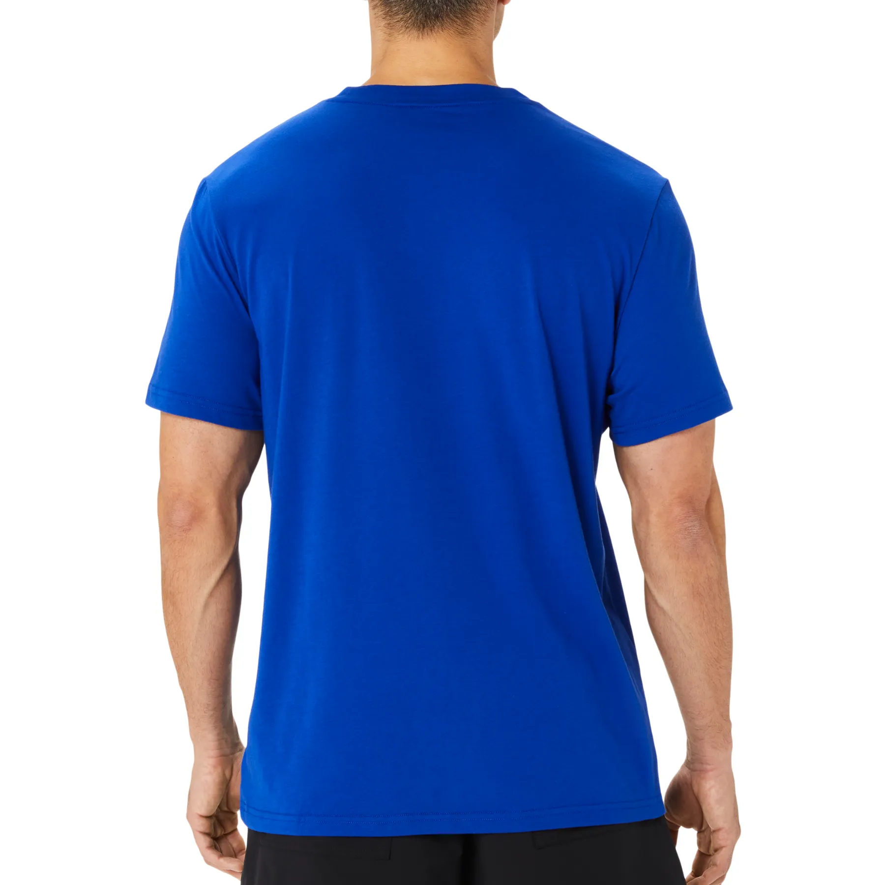 Asics Seasonal Logo Graphic Short Sleeve Men Tennis Top - Blue