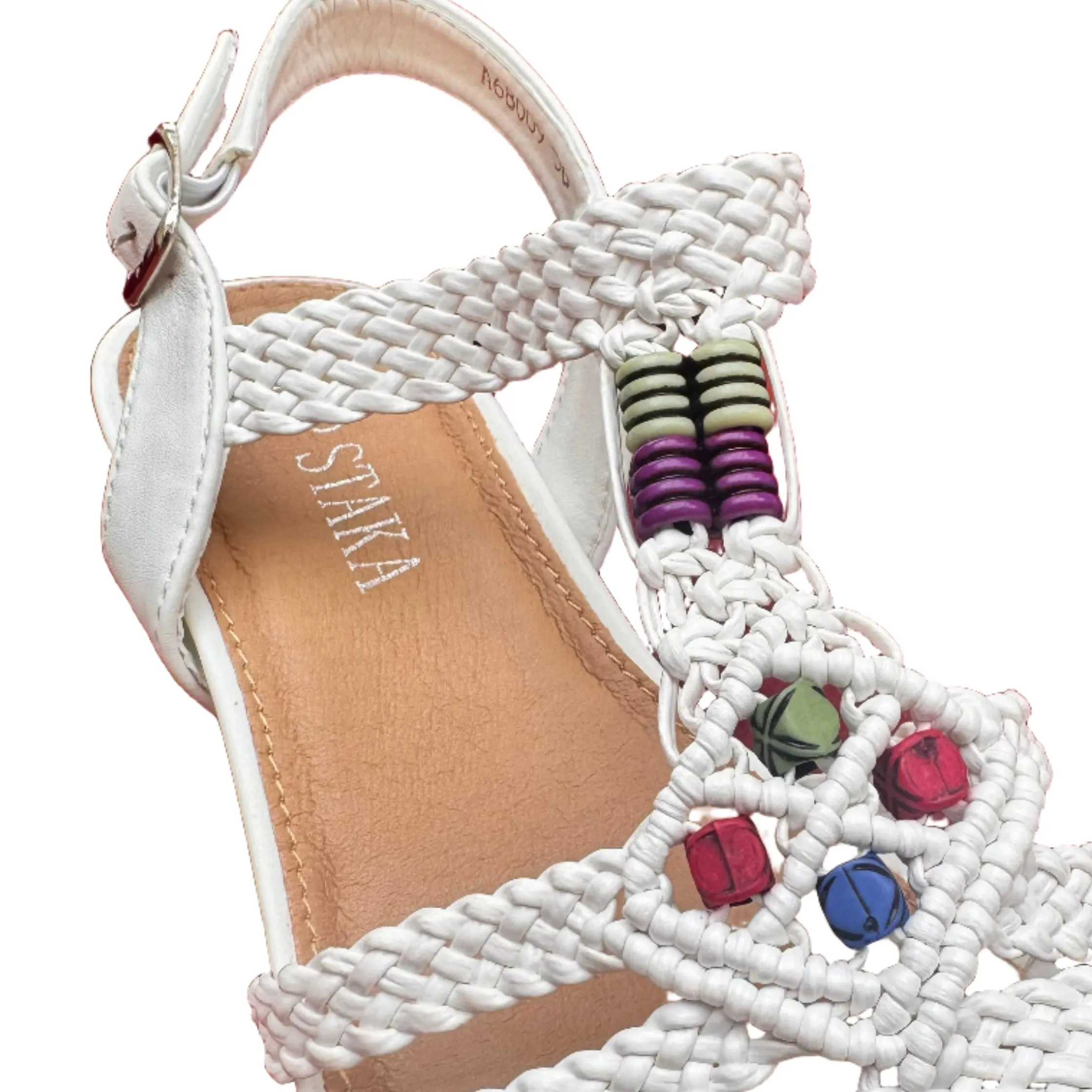 Beaded Wedge Sandal