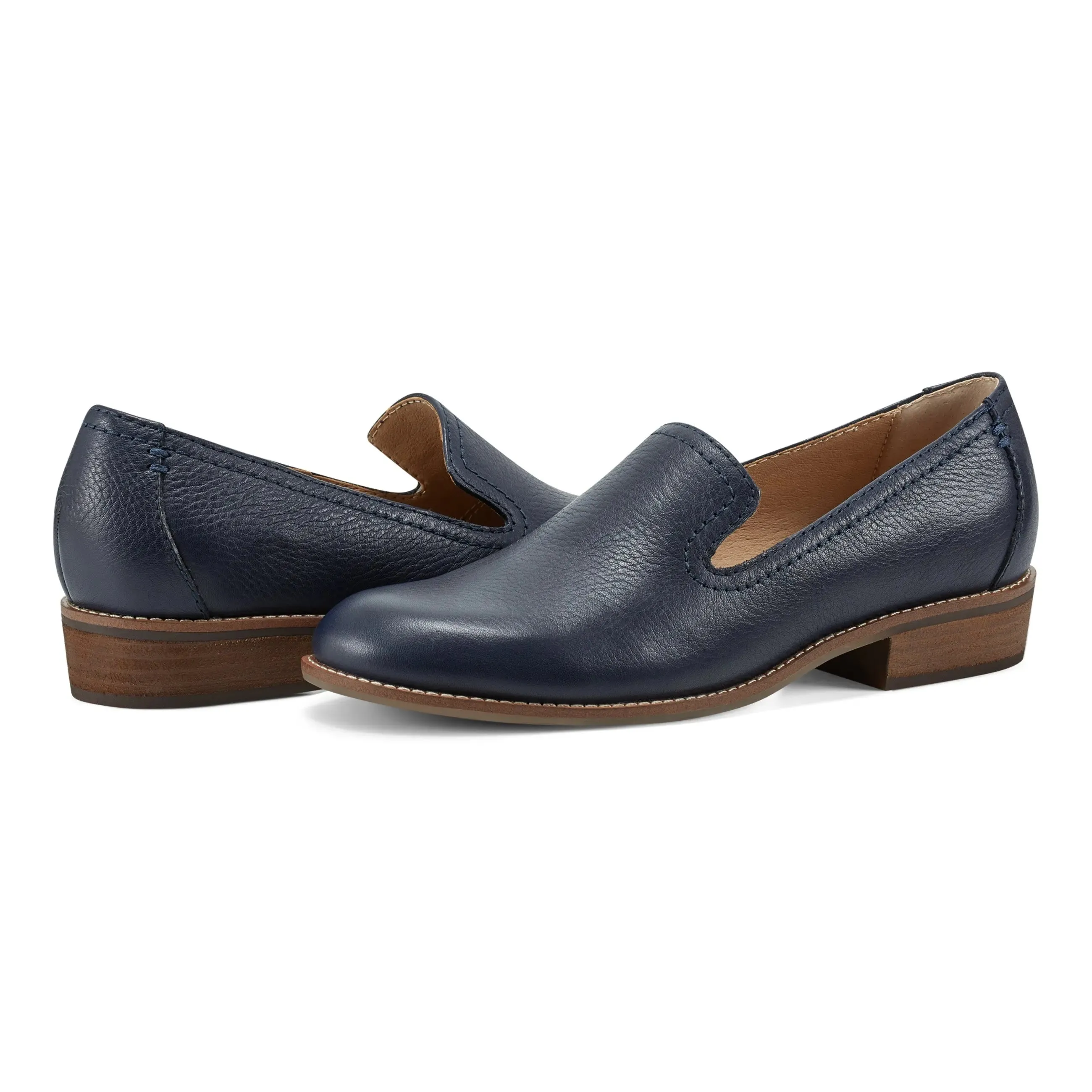 Edna Round Toe Casual Slip-on Flat Loafers