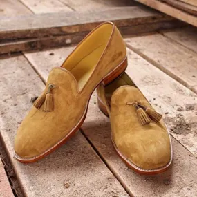 Elegantly Designed Men’s Handmade Loafer Suede Leather Shoes, Men suede Loafers