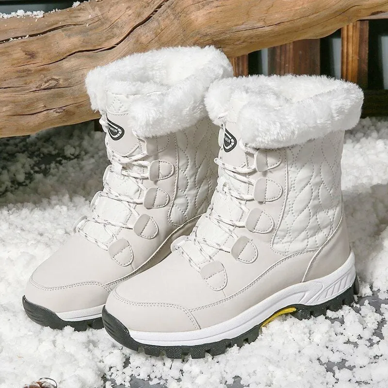 Groovywish Snow Boots Women Winter Keep Warm Water-proof Shoes