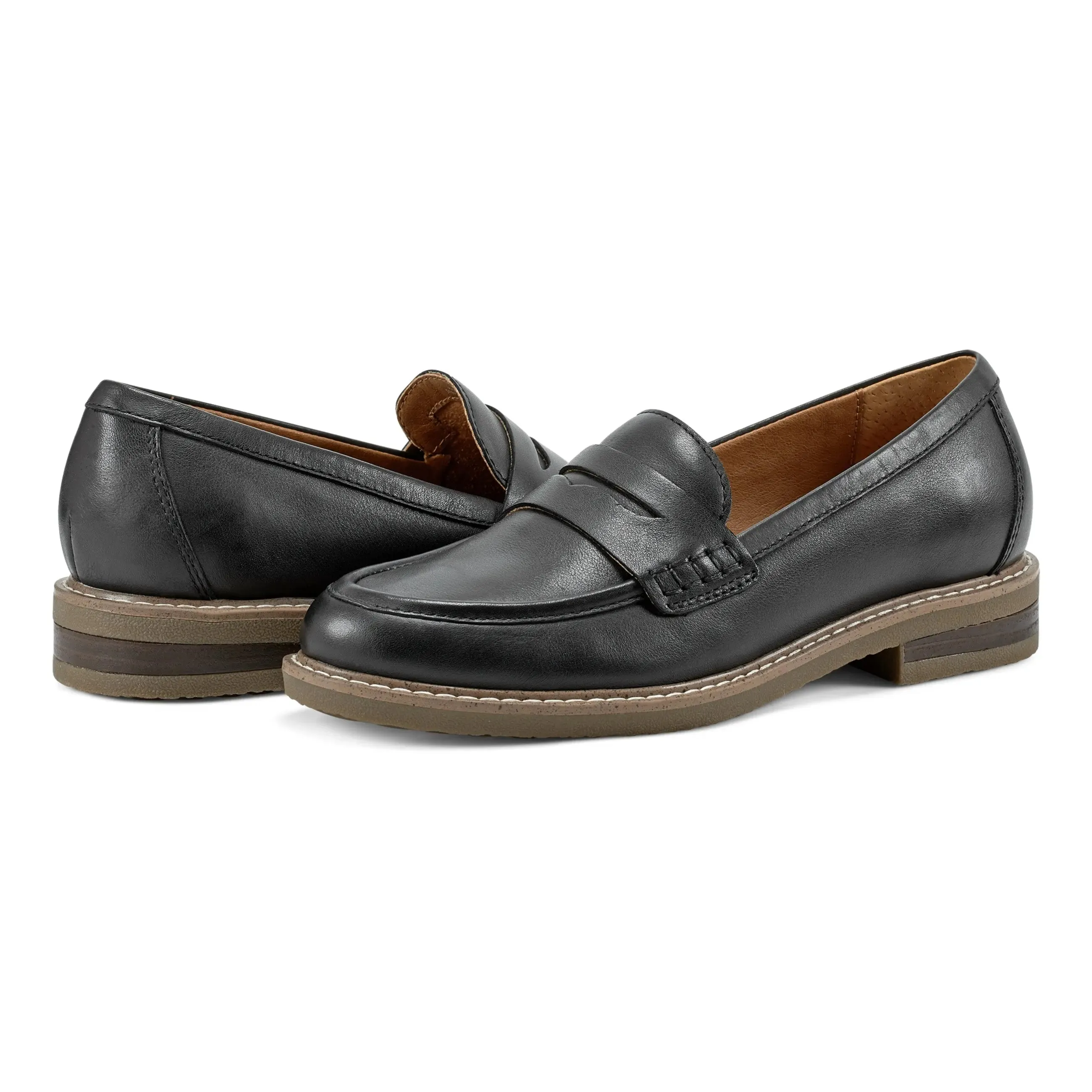 Javas Round Toe Casual Slip-on Penny Loafers