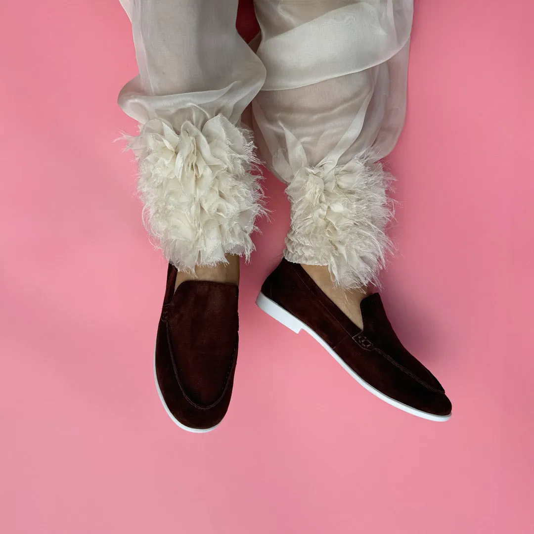 *MANON - brown suede loafers