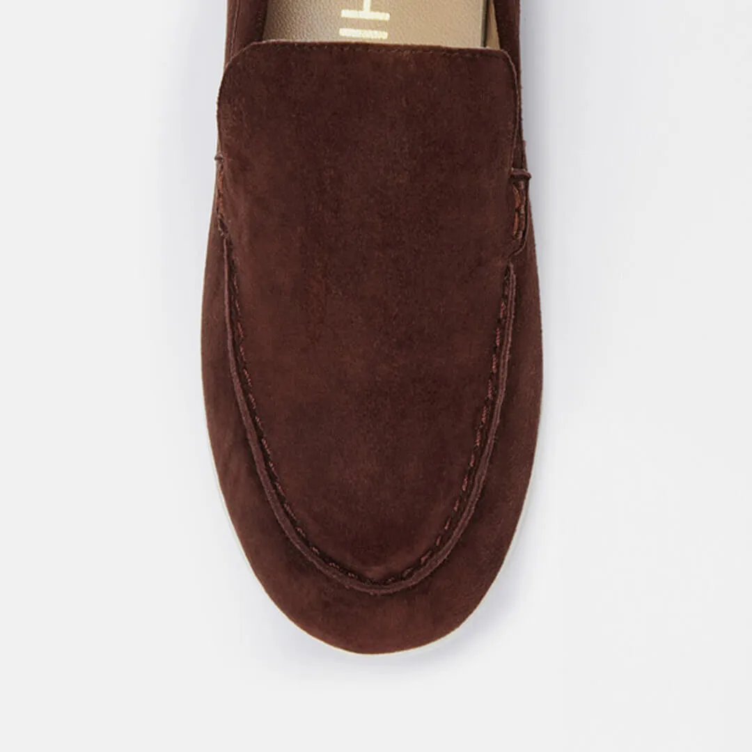 *MANON - brown suede loafers