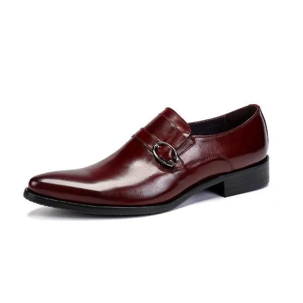 Men's Genuine Leather Strap Loafers