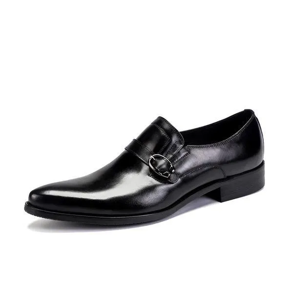 Men's Genuine Leather Strap Loafers