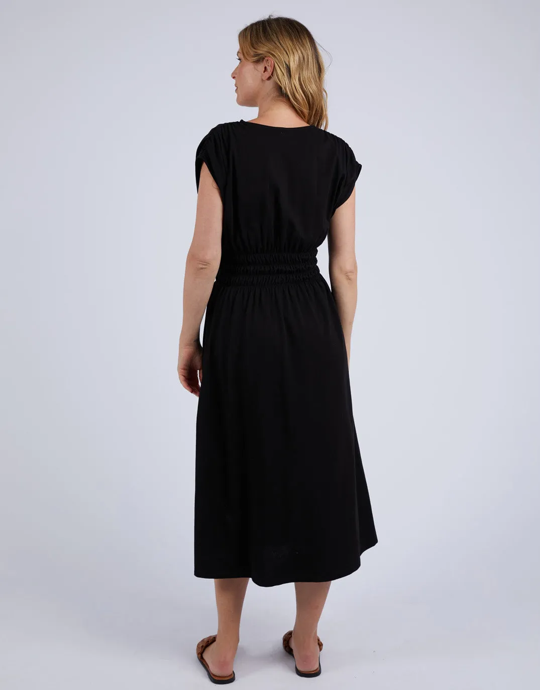 Nelle Midi Dress - Black