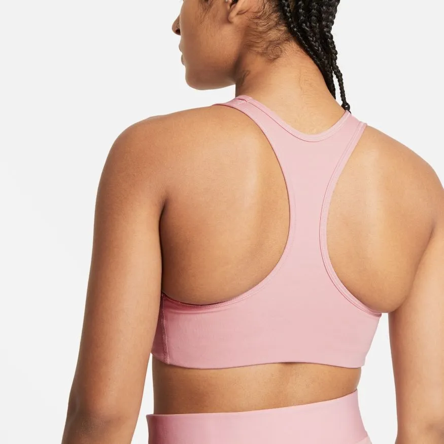 Nike DriFit Swoosh Sports Bra - Pink Glaze/Heather/White