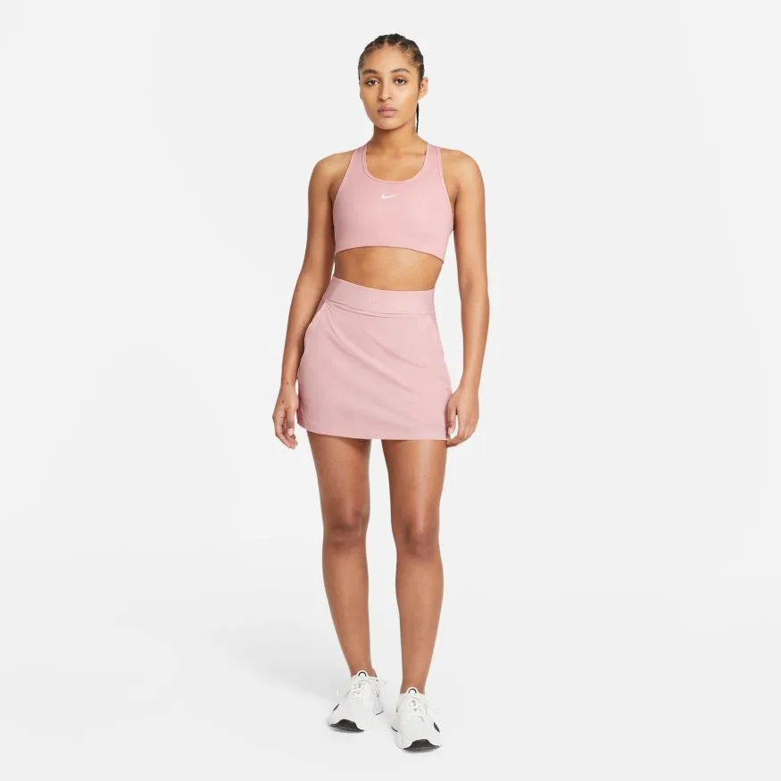 Nike DriFit Swoosh Sports Bra - Pink Glaze/Heather/White