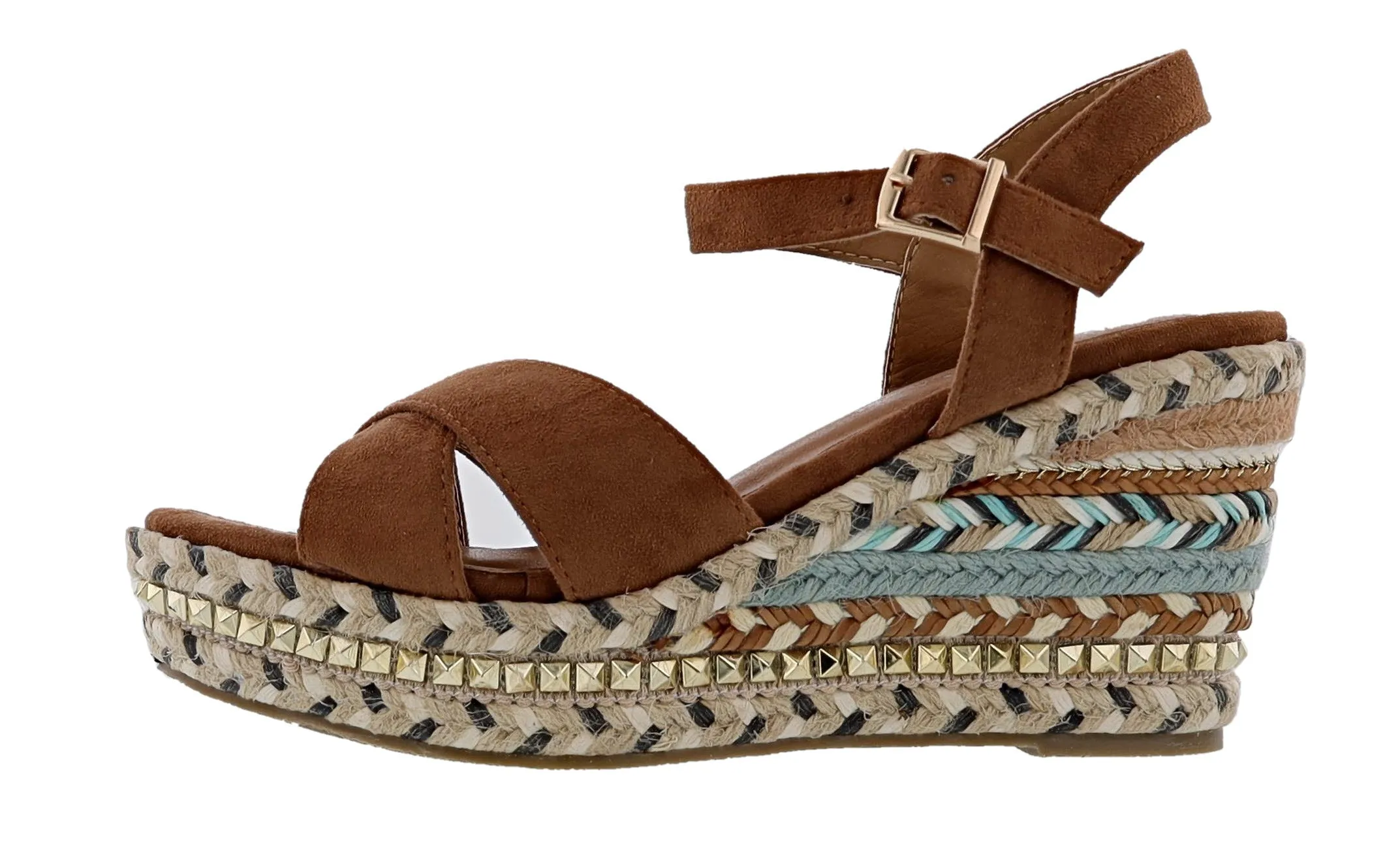 Patrizia Sloane Studded Wedge Sandals By Spring Step