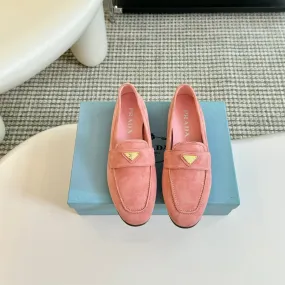 PRA SUEDE LOAFERS ROSE CALFSKIN