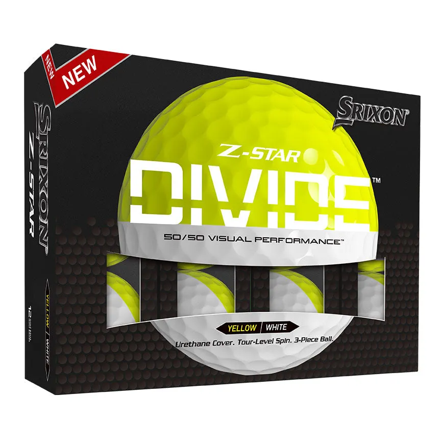 Srixon Z-Star Divide Golf Balls Yellow/White