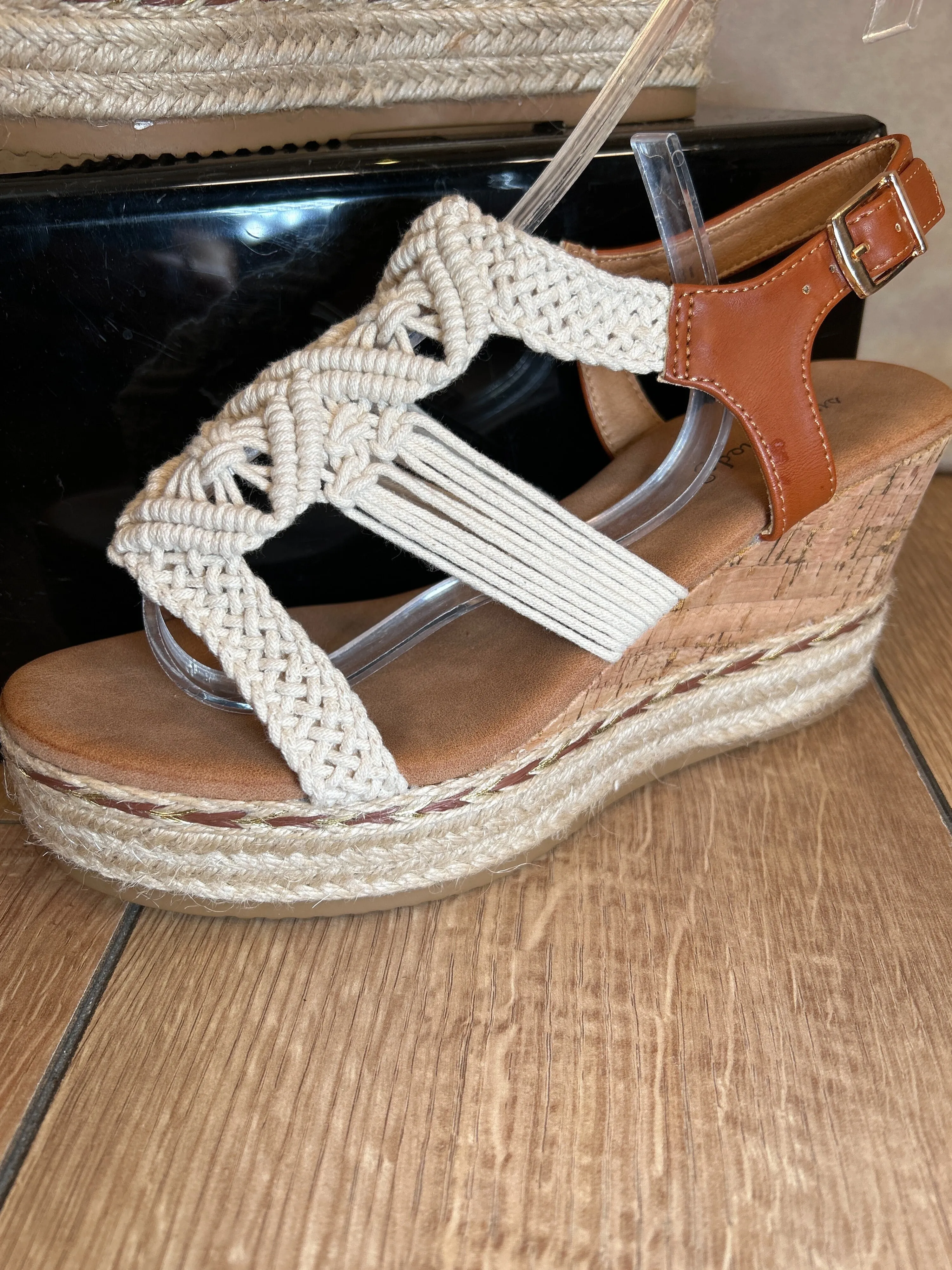 Strapped Crochet Wedges