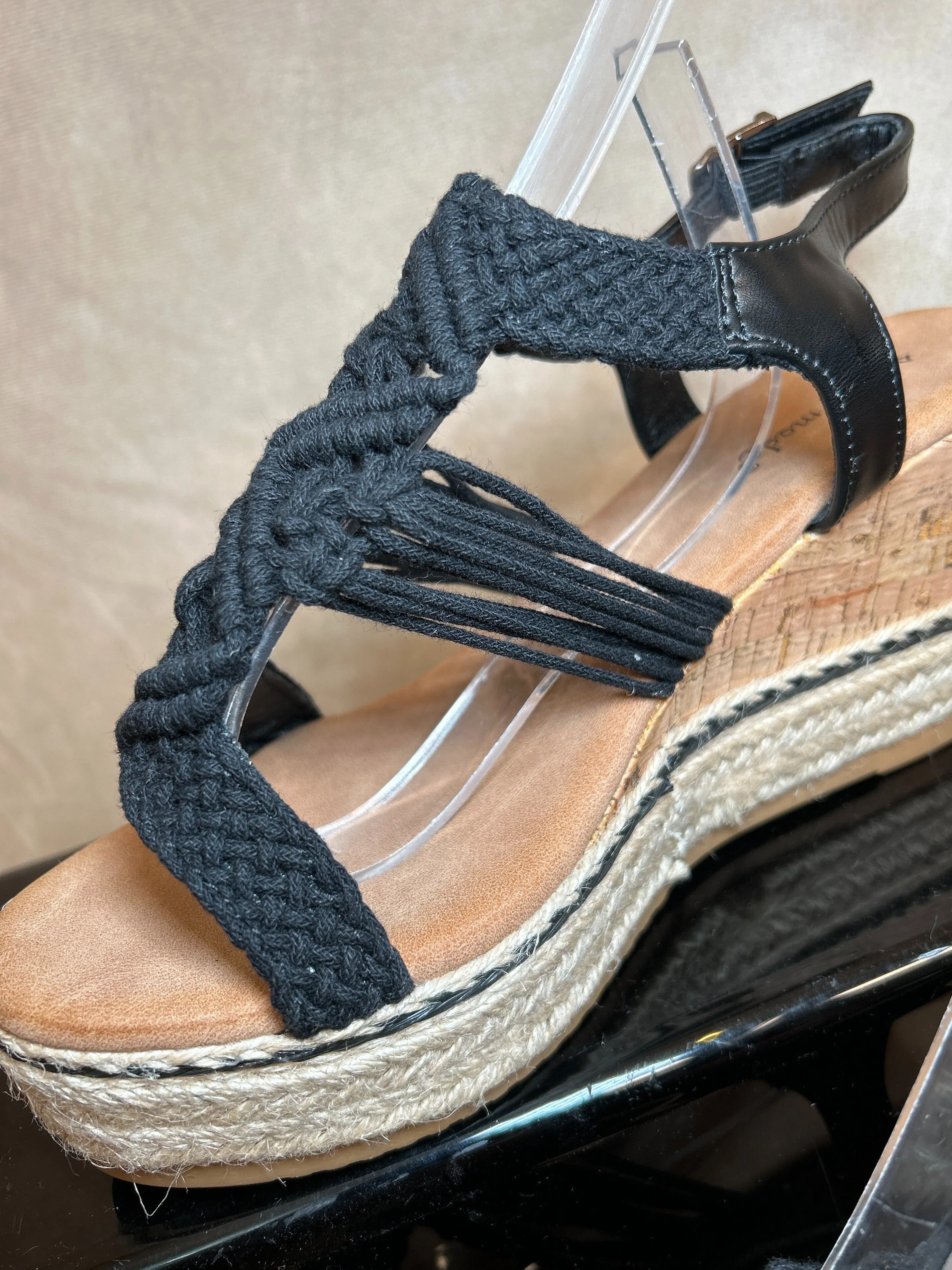 Strapped Crochet Wedges