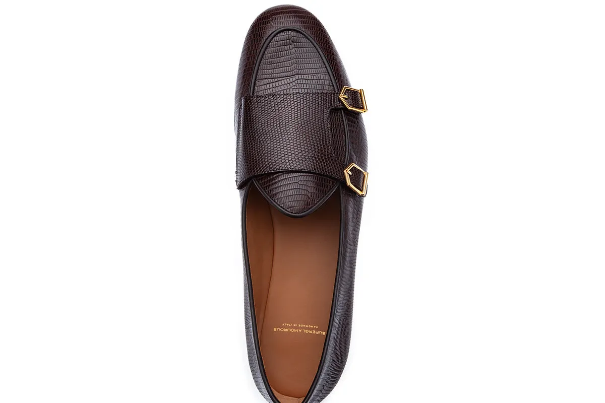 TANGERINE 7 TEJUS COCOA BELGIAN LOAFERS