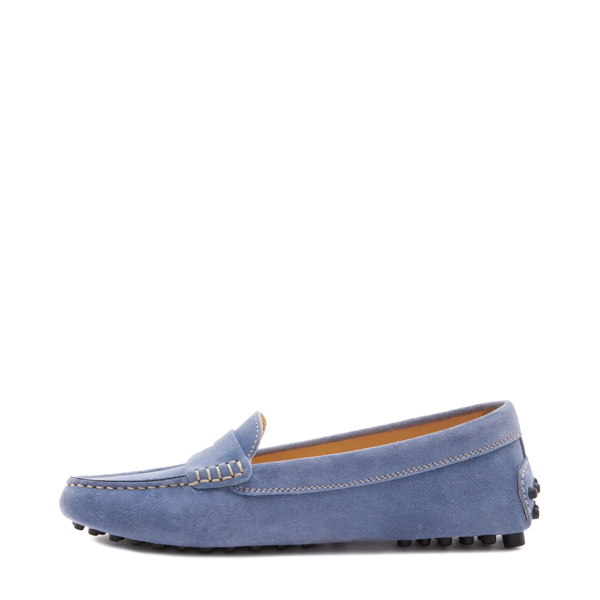 Vendôme Marie light blue suede moccasins