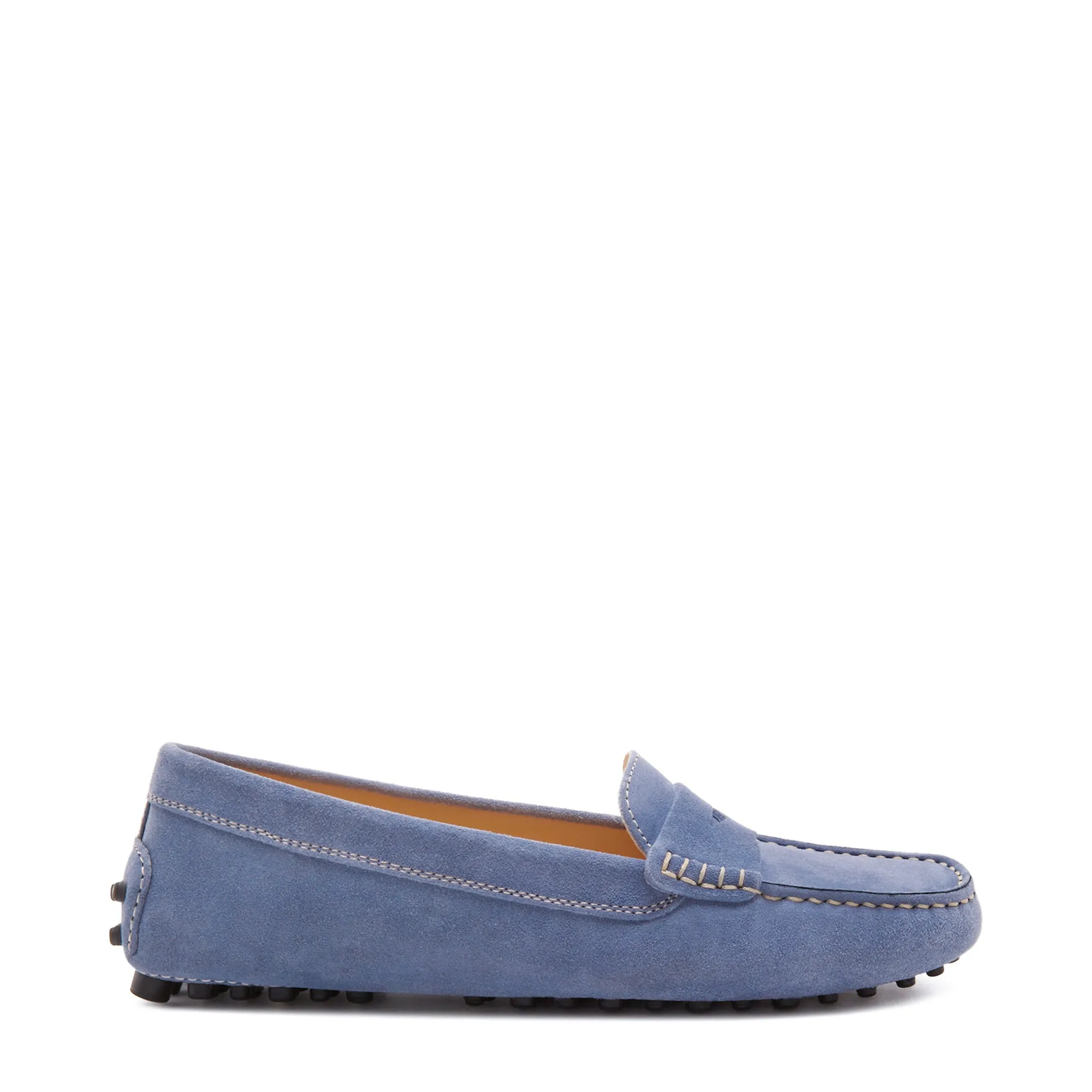 Vendôme Marie light blue suede moccasins