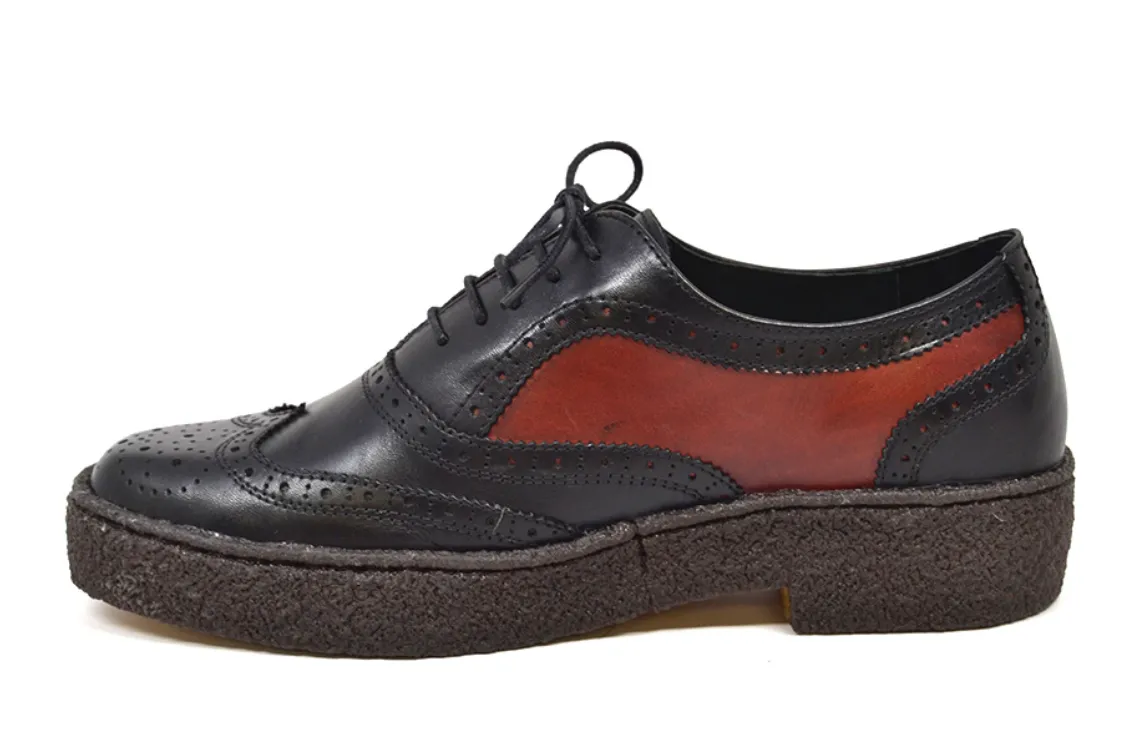 Wingtips Rust & Black Low Cut