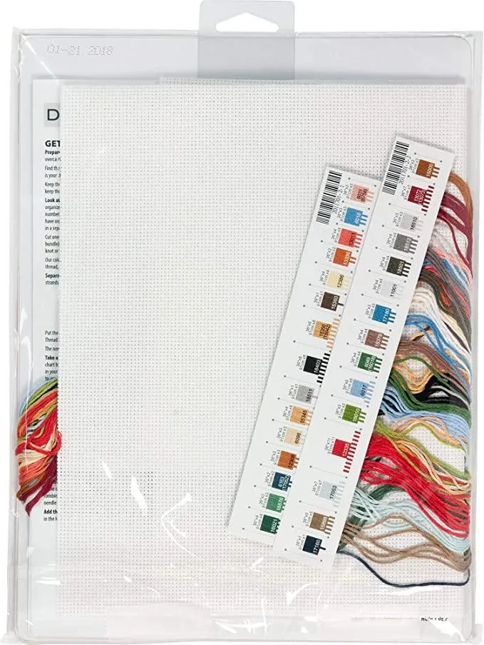 WINTER RIDE, Counted Cross Stitch Kit, 14 count white Aida, DIMENSIONS (70-08971)